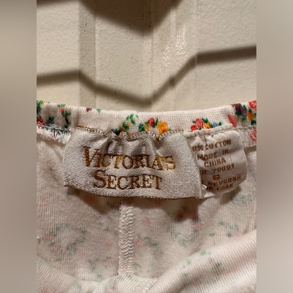 Vintage Y2K Victoria’s Secret Gold Label Pajama Set Floral Cottagecore Prairie,S - Picture 8 of 11